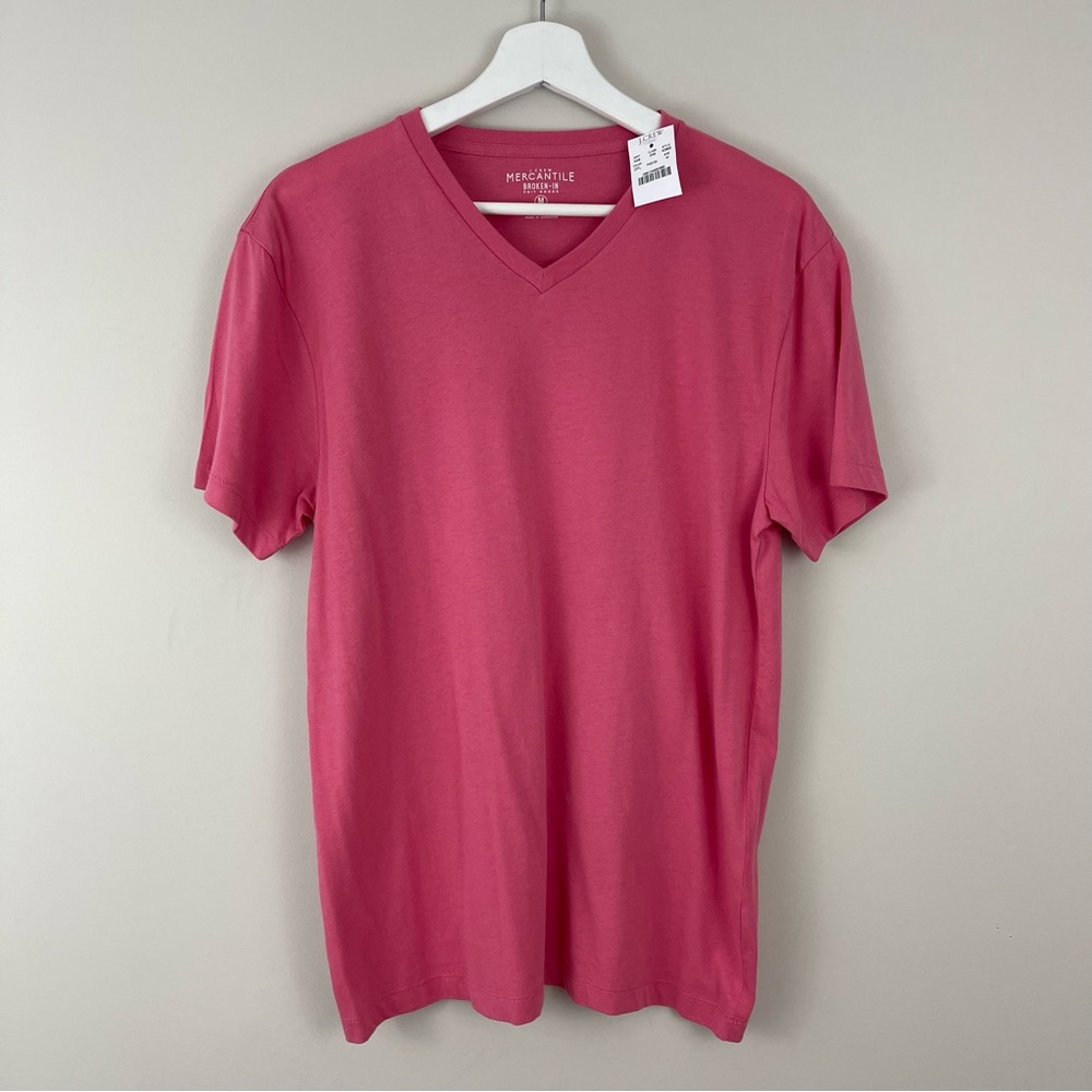 J. Crew Mercantile Broken-in 100% Cotton V-neck Short Sleeve T-Shirt